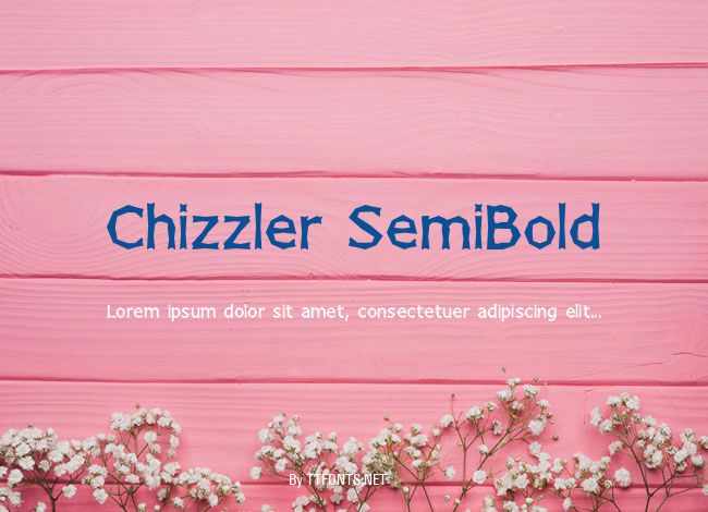 Chizzler SemiBold example